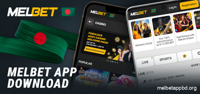 Download the Melbet BD app for Android and iOS devices