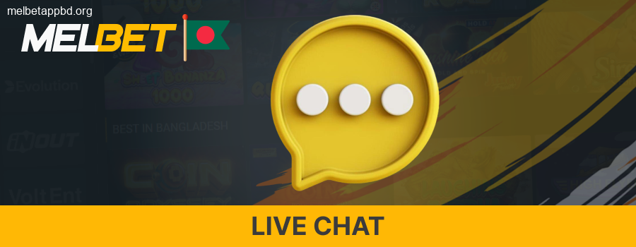 Chat with Melbet Support via Live Chat