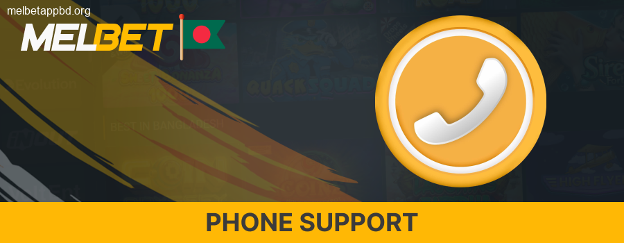 Contact Melbet Support by Phone